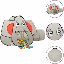vidaXL Cort de joacă elefant pentru copii, gri, 174x86x101 cm (93678)