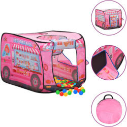 vidaXL Cort de joacă pentru copii, roz, 70x112x70 cm (93682) - vidaxl