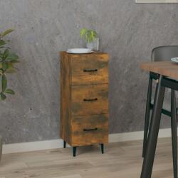 vidaXL Servantă, stejar fumuriu, 34, 5x34x90 cm, lemn compozit (817411) Comoda
