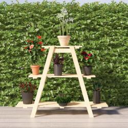 vidaXL Suport pentru flori, 101x23x79 cm, lemn masiv de pin (327378)