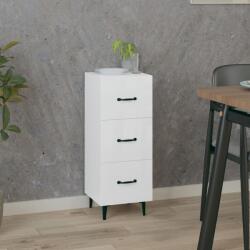 vidaXL Servantă, alb extralucios, 34, 5x34x90 cm, lemn compozit (812354) Comoda