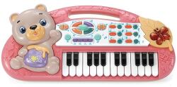 Ocie Pian pentru copii Ocie - Cu ursulet si 24 de butoane, roz (OTE0649389)