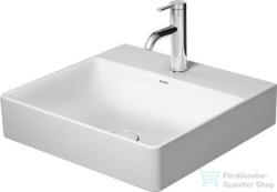 Duravit DURASQUARE 50x47 cm-es bútorral aláépíthető csiszolt mosdó, Wondergliss bevonattal, 23535000711 (23535000711)