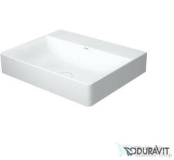 Duravit DURASQUARE 60x47 cm-es bútorral aláépíthető mosdó csaplyuk nélkül, 2353600070 (2353600070)