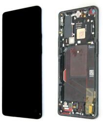 1001100044 Gyári OnePlus 9 Pro fekete LCD kijelző érintővel kerettel előlap (1001100044)