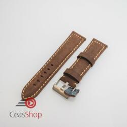  Curea piele maro inchis vintage QR 22mm - 3960222