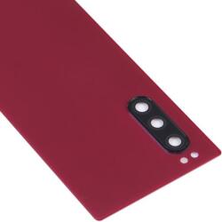tel-szalk-1929694448 Sony Xperia 5 hátlapi ház lemez kamera lencsével piros (tel-szalk-1929694448)