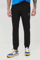 Giorgio Armani pamut melegítőnadrág fekete, férfi, nyomott mintás - fekete XXL - answear - 29 990 Ft
