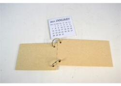 Fa jegyzet- és naptártartó, gyűrűs, 8x15cm (MDF 3mm)