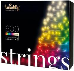 Twinkly String bel-és kültéri okos színes fényfüzér 48m, 600 RGB+W LED, TWS600SPP-BEU