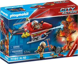 Playmobil Tűzoltósági helikopter vízágyúval (71195)