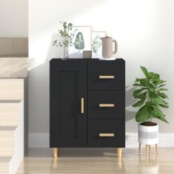 vidaXL Servantă, negru, 69, 5x34x90 cm, lemn prelucrat (812223) Comoda