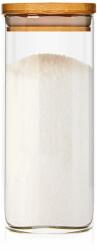 Klarstein Szögletes élelmiszertároló edény bambusz fedéllel, 6 × 15 cm, 300 ml, légmentes, szilikon tömítéssel (BW-10177-002) (BW-10177-002) - klarstein