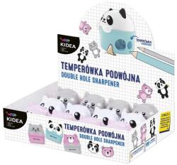 DERFORM Kidea Állatos műanyag tartályos dupla hegyező - háromféle (TZPKAD)