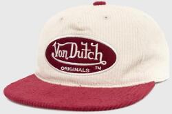 Von Dutch șapcă de baseball din bumbac culoarea rosu, cu imprimeu 9BYY-CAU08M_33X