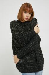 Superdry pulover din amestec de lana femei, culoarea negru, călduros 9BYY-SWD1M0_99X