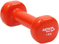 Aktivsport Kézisúlyzó vinyl Aktivsport 1 kg narancs (QRDB-108-1KG) - s1sport