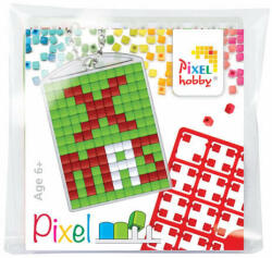 Pixelhobby Pixel kulcstartókészítő szett 1 kulcstartó alaplappal, 3 színnel, Xmas (PXL-23058)