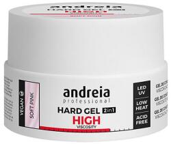 Andreia Professional Andreia professzionális kemény építő gél magas viszkozitású, 22 gr, Soft Pink
