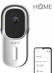 iGET HOME Doorbell DS1 White - akkumulátoros WiFi videó kaputelefon FullHD videó- és hangátvitellel (DS1 White)