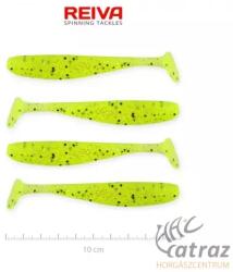 Reiva Flash Shad 10cm Sárga-Fekete-Ezüst Flitter Műcsali 4 db/csomag - Reiva Gumihal (9903-102)