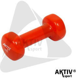Aktivsport Kézisúlyzó vinyl Aktivsport 1 kg narancs (QRDB-108-1KG) - aktivsport