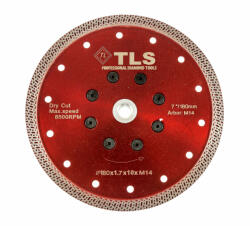 TLS K-PRO M14 ultravékony gyémánt vágókorong d200xM14x1, 8x10 mm