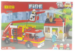 Tűzoltóautóállomás Építőkészlet (ST4876) - jatekrt
