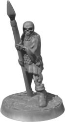 Brite Minis Csontváz harcos lándzsával (szörny figura) (bm-0099)