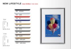 KPH Műanyag képkeret New Lifestyle 15x20 antracit színben - karpex