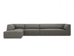 Micadoni Coltar modular Ruby, cu 5 locuri colt pe partea stanga si tapiterie din catifea reiata (ColtarRuby3set23)