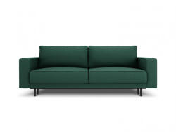 Micadoni Canapea extensibila Caro cu 3 locuri si tapiterie din tesatura structurala, verde (MIC_3SF_78_F1_CARO2) Canapea