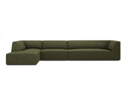 Micadoni Coltar modular Ruby, cu 5 locuri colt pe partea stanga si tapiterie din catifea reiata (ColtarRuby3set17)