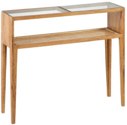 OpenHomeSelection Consola intrare Sahara din lemn de mango si ratan 90 X 25 X 80 CM (605372)