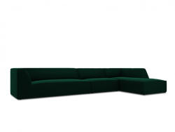 Micadoni Coltar modular Ruby, cu 5 locuri colt pe partea dreapta si tapiterie din catifea (ColtarRuby3set12)