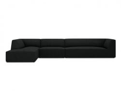 Micadoni Coltar modular Ruby, cu 5 locuri colt pe partea stanga si tapiterie din catifea reiata (ColtarRuby3set18)
