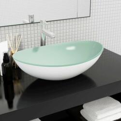 vidaXL 54,5x35x15,5 cm white glass (345256)