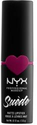 NYX Cosmetics Suède Matte Lipstick ruj de buze 3, 5 g pentru femei 11 Sweet Tooth