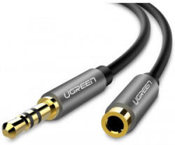 UGREEN Cablu audio Ugreen AV118, Jack 3.5 mm Male - Jack 3.5 mm Female, 2m, negru (10594)