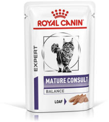 Royal Canin Veterinary Diet 24x85g Royal Canin Expert Feline Mature Consult Balance Mousse nedves macskatáp