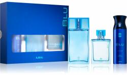 Ajmal Blu Set cadou, Eau De Parfum 90ml + Eau De Cologne 90ml + Deodorant 200ml, Bărbați