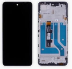 Motorola Edge 20 Lite XT2139-1 előlap keret, lcd kijelző érintőpanellel fekete gyári