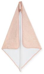 Jollein Minimal Kapucnis törölköző 75x75 cm - Pale pink sneak (534-836-65344)