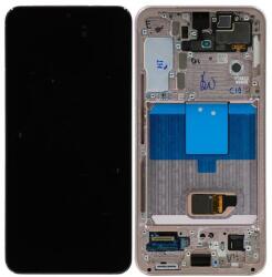 NBA001LCD10112002918 Samsung Galaxy S22 5G rózsaszín OEM LCD kijelző érintővel kerettel, előlap (NBA001LCD10112002918)