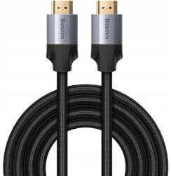  Adatkábel, HDMI - HDMI, v2.0, 100 cm, 4K, 3D, 60 Hz, Baseus Enjoyment, CAKSX-B0G, fekete/szürke