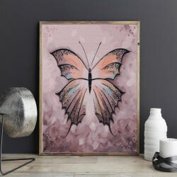 Pictorul Fericit Powerful butterfly - Pictură pe numere