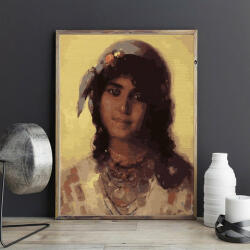 Pictorul Fericit Gypsy girl (Tânăra țigancă) - Pictură pe numere Panza pictura