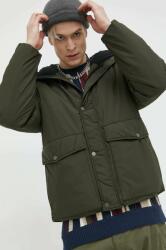Abercrombie & Fitch rövid kabát férfi, zöld, téli, oversize - zöld M - answear - 56 990 Ft