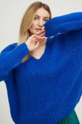 ANSWEAR gyapjú pulóver meleg, női, - kék S/M - answear - 29 990 Ft