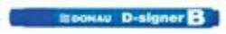 DONAU D-signer B táblamarker 2-4 mm kék (D7372K)